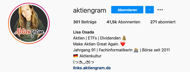 Aktiengram_Instagram Bild